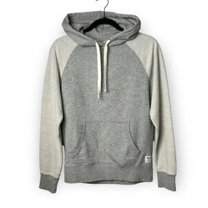 Roots Light Grey Hood with Embroidered Beaver  Logo XS